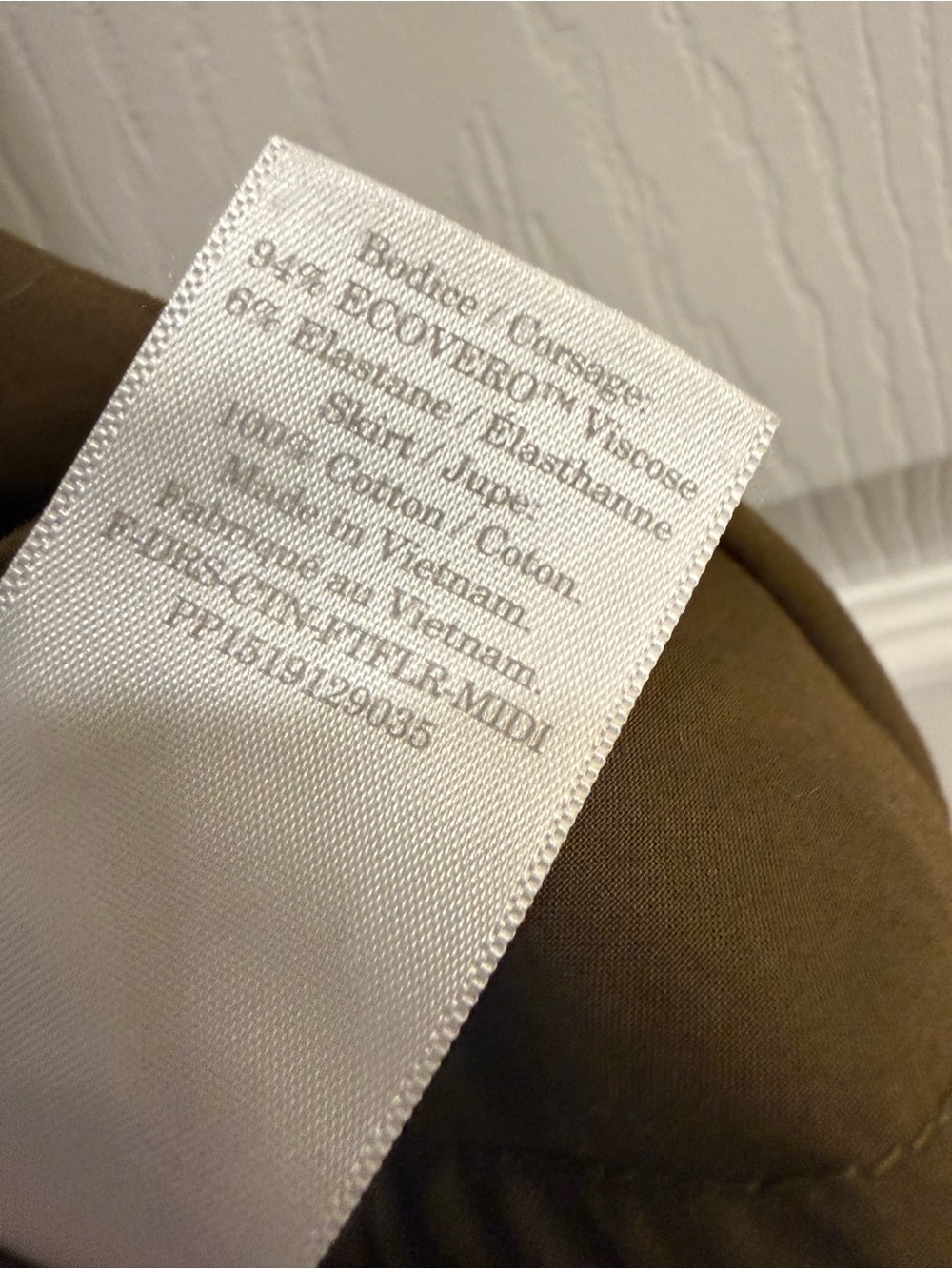Everlane Riviera dress in beech, xxs. - Picture 9 of 9
